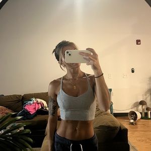 SOLEMIO GRAY CROPPED TANK (S/M)
